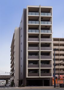事業用不動産福岡市東区箱崎ルブラン箱崎外観西面正面