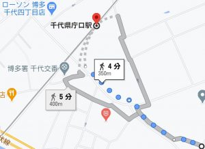 トラストビル千代県庁口地図