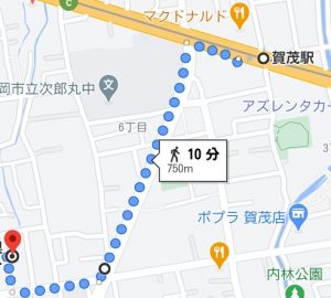 賀茂駅かの地図