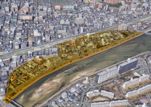 愛宕南 航空3D画像
