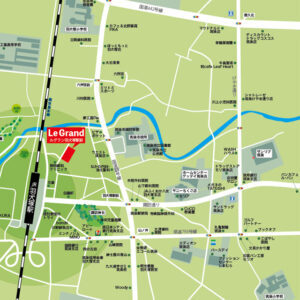 ルグラン羽犬塚駅前地図